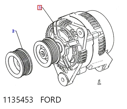 Alternator 1135453 Ford