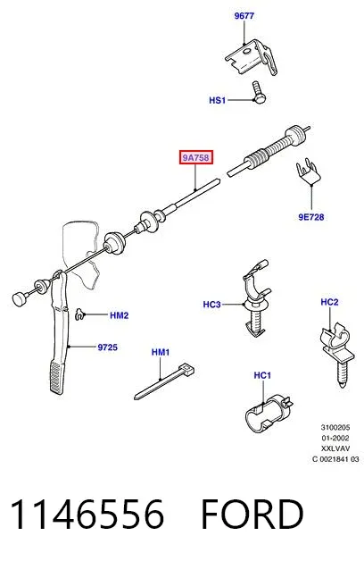 Linka gazu 1146556 Ford