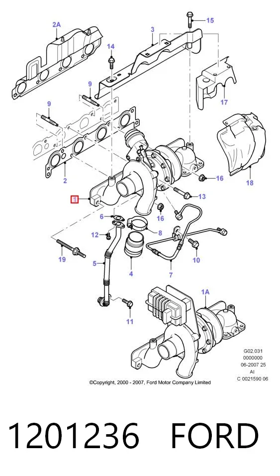 Turbina 1201236 Ford