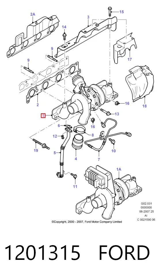 Turbina 1201315 Ford