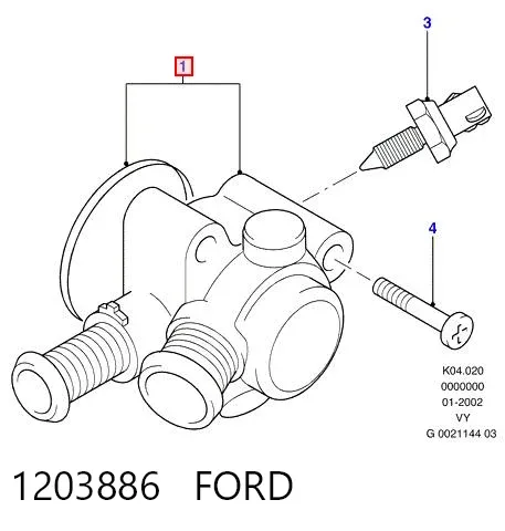 Alternator 1203886 Ford