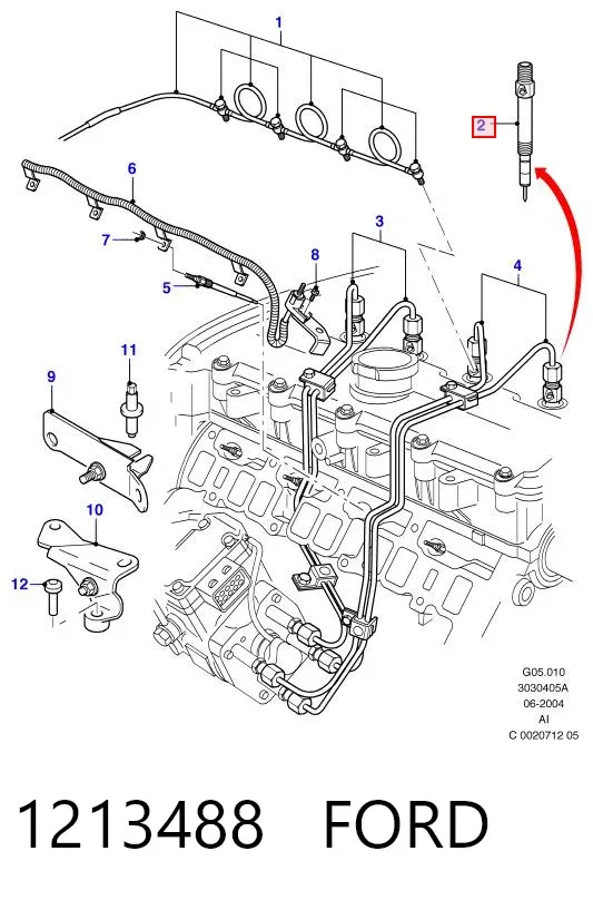 Wtryskiwacz paliwa Ford Transit V
