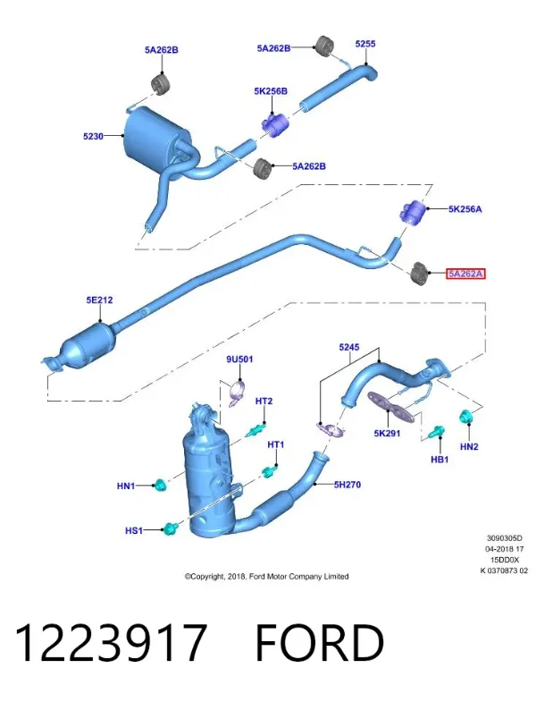Poduszka mocowania tłumika 1223917 Ford