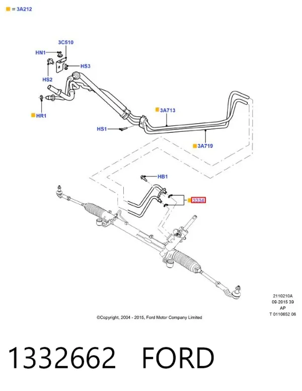 Zestaw naprawczy maglownicy (mechanizmu) (zestaw uszczelniaczy) Ford Fiesta Mk5