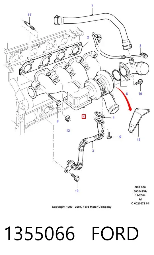 Turbina 1355066 Ford