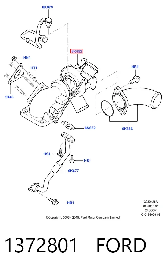 Turbina 1372801 Ford