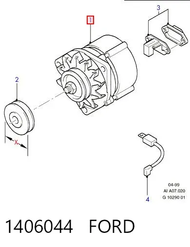 Alternator 1406044 Ford