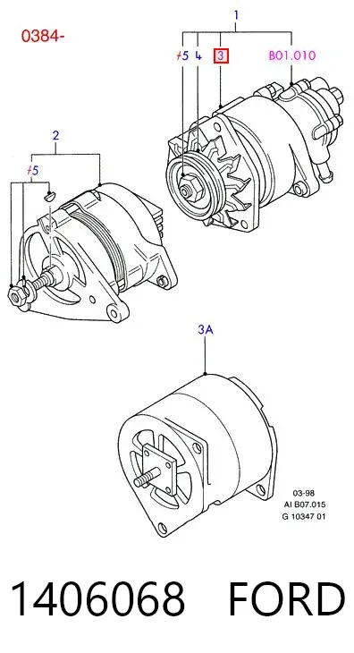 Alternator 1406068 Ford