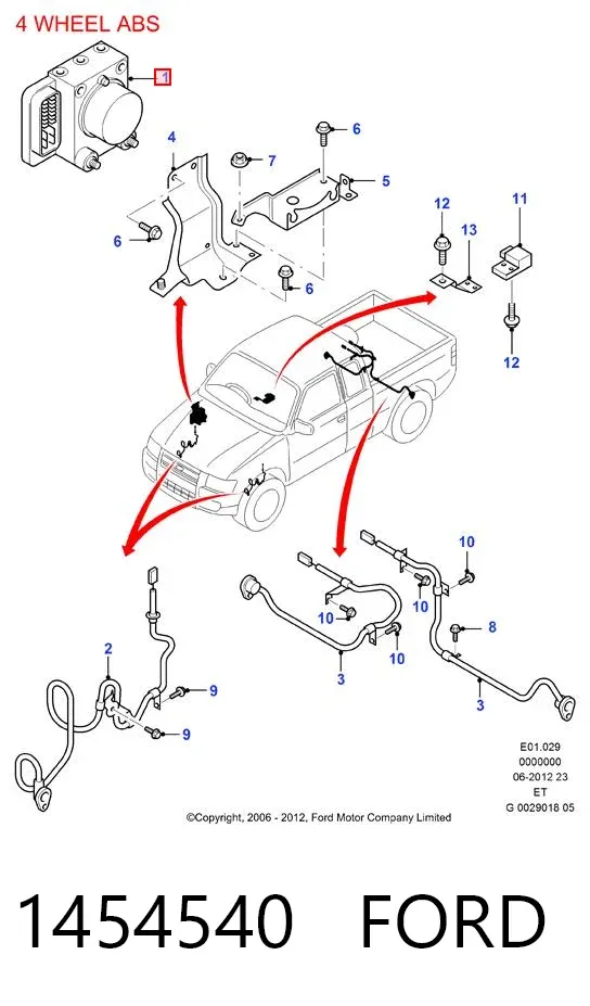 Sterownik ABS  hydrauliczny Ford Ranger ET