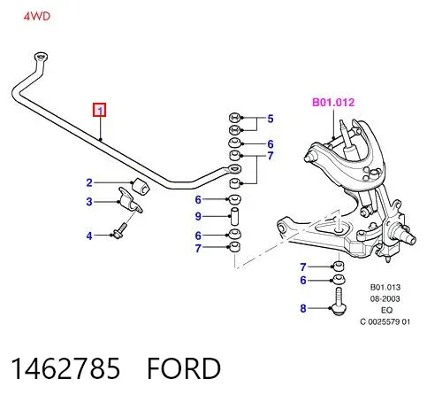 Stabilizator przedni Ford Ranger ER