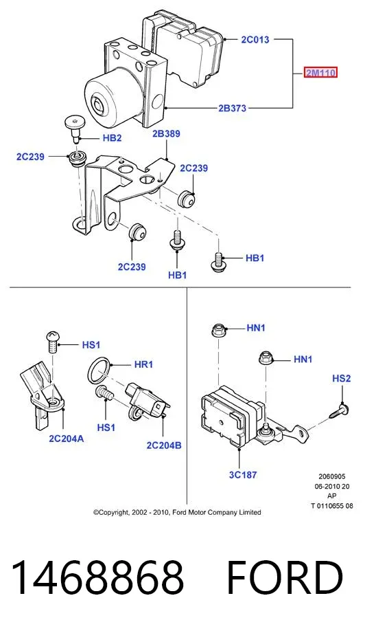 Sterownik ABS  hydrauliczny Ford C-Max DM2