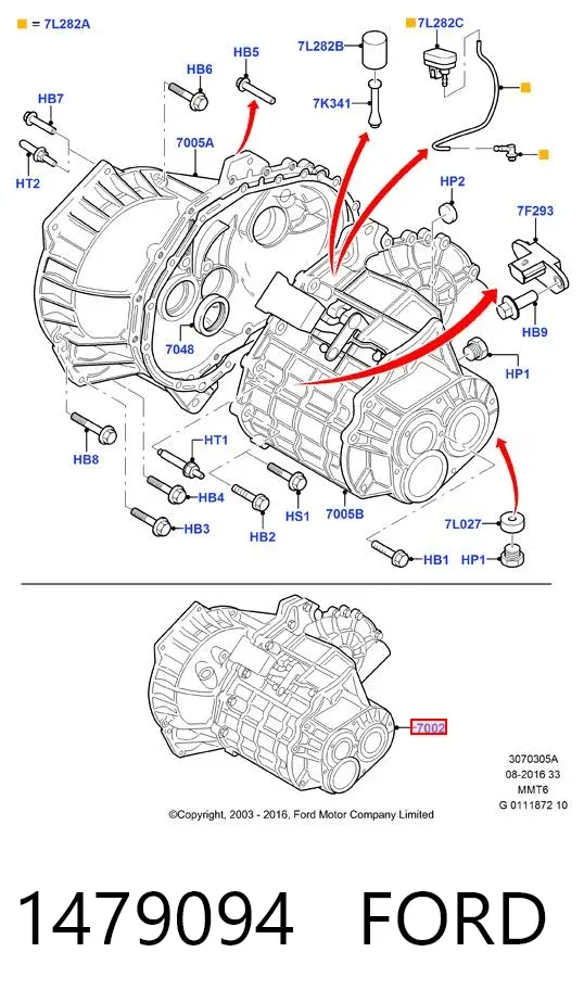 Mechaniczna skrzynia biegów w komplecie Ford Galaxy II CA1
