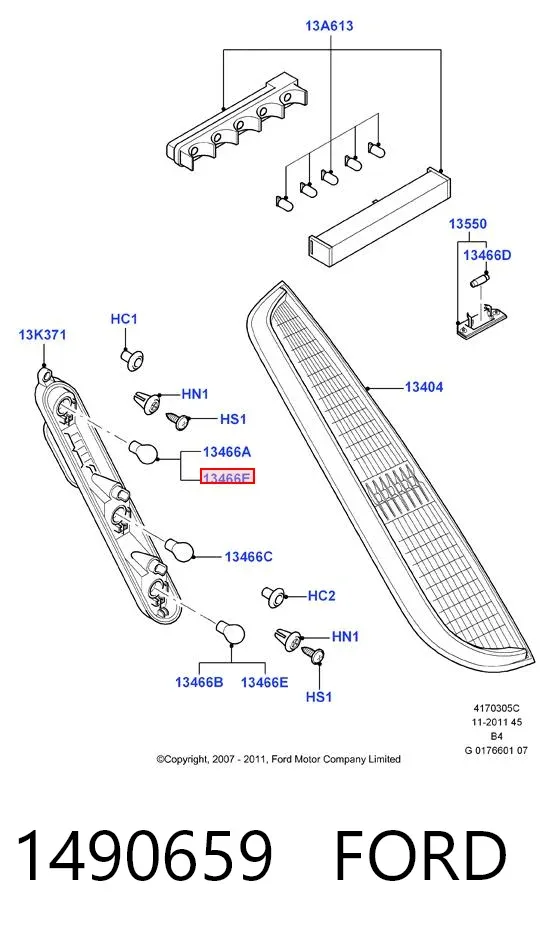 Żarówka 1490659 Ford