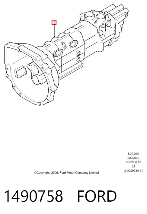 Mechaniczna skrzynia biegów w komplecie 1490758 Ford