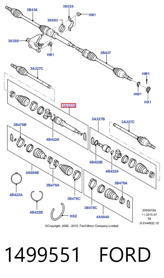 Przegub homokinetyczny wewnętrzny trójramienny Mini COUNTRYMAN F60