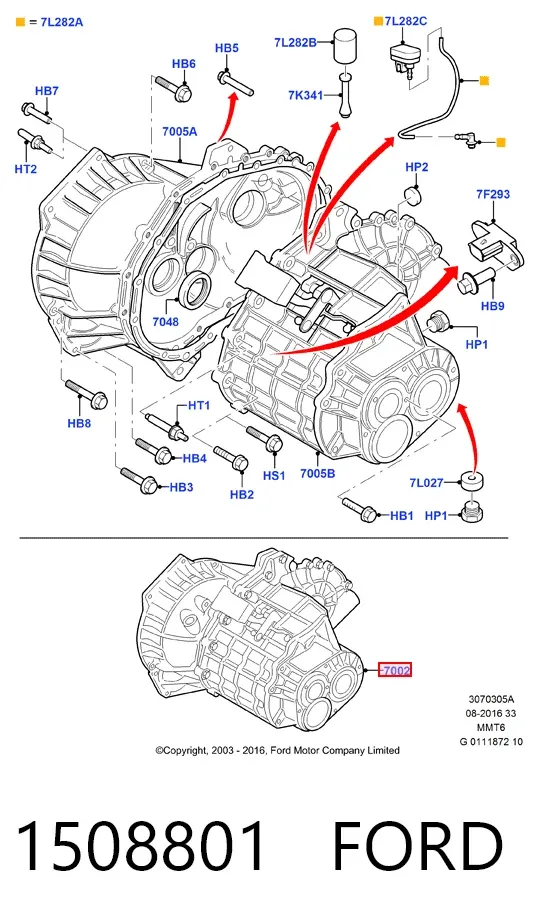 Mechaniczna skrzynia biegów w komplecie Ford Mondeo IV
