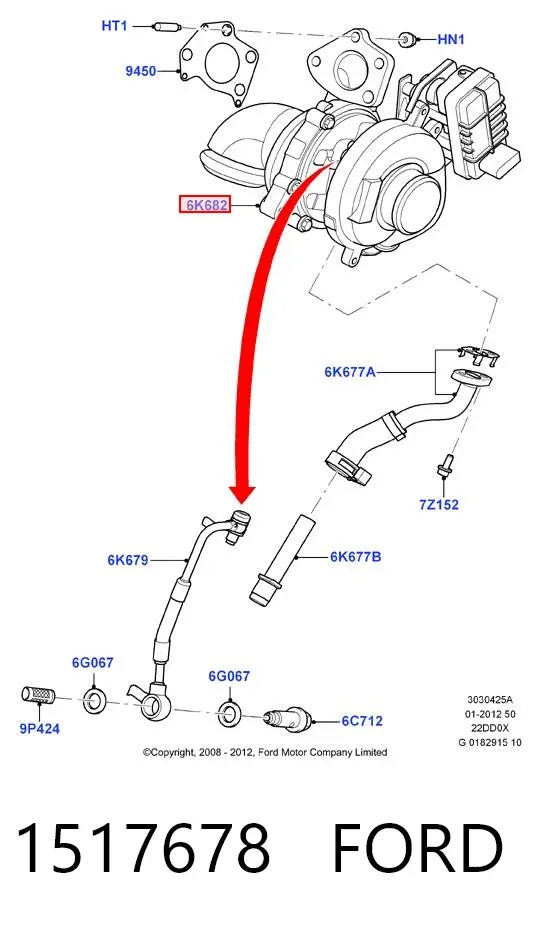 Turbina 1517678 Ford