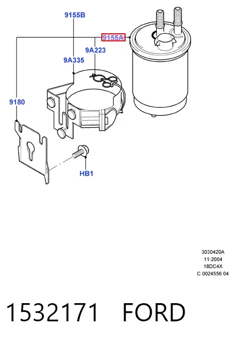 Filtr paliwa 1532171 Ford