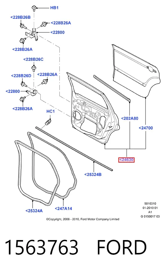 Drzwi tylne prawe Ford Galaxy II CA1