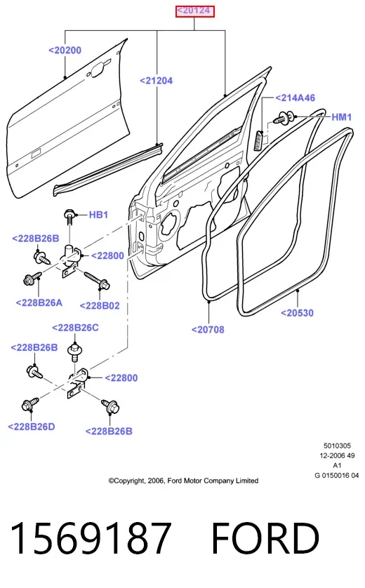 Drzwi przednie prawe Ford Galaxy II CA1