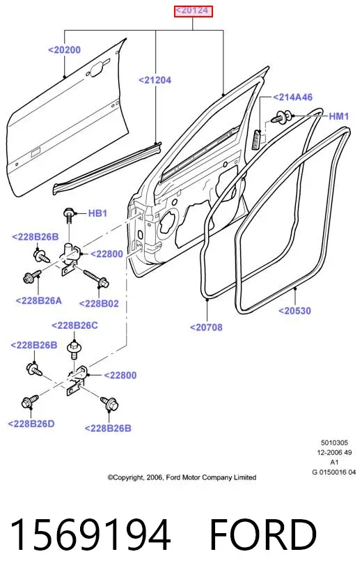 Drzwi przednie lewe Ford Galaxy II CA1