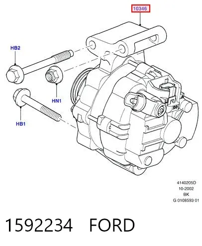 Alternator 1592234 Ford