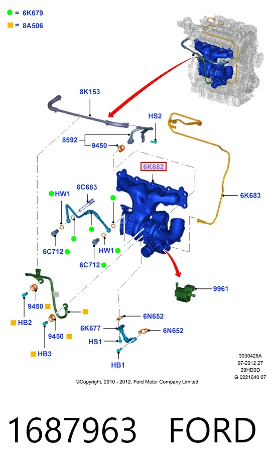 Turbina 1687963 Ford