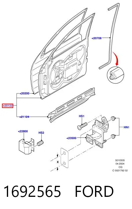 Drzwi przednie prawe Ford Ka RBT