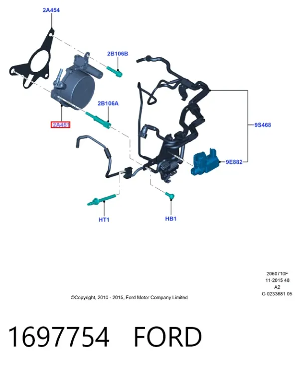 Pompa podciśnienia 1697754 Ford