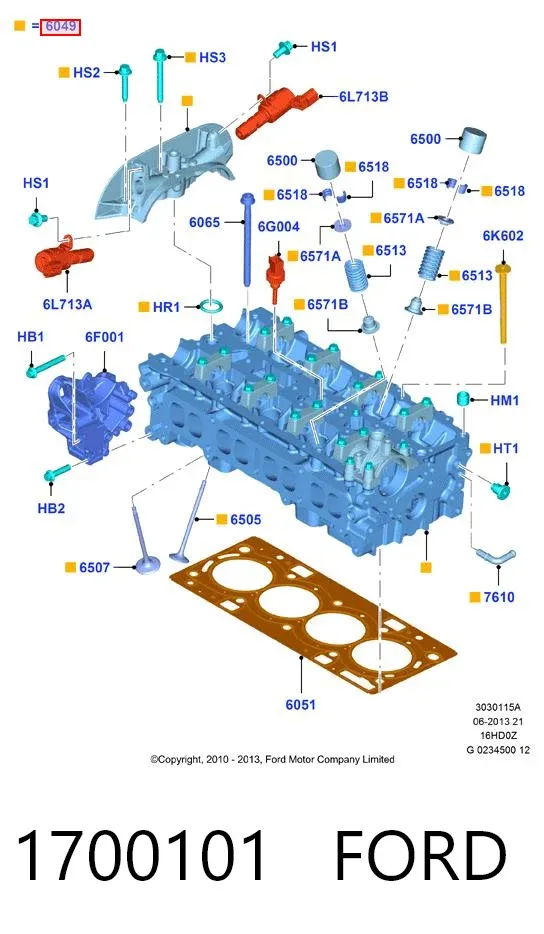 Czujnik ciśnienia paliwa 1700101 Ford