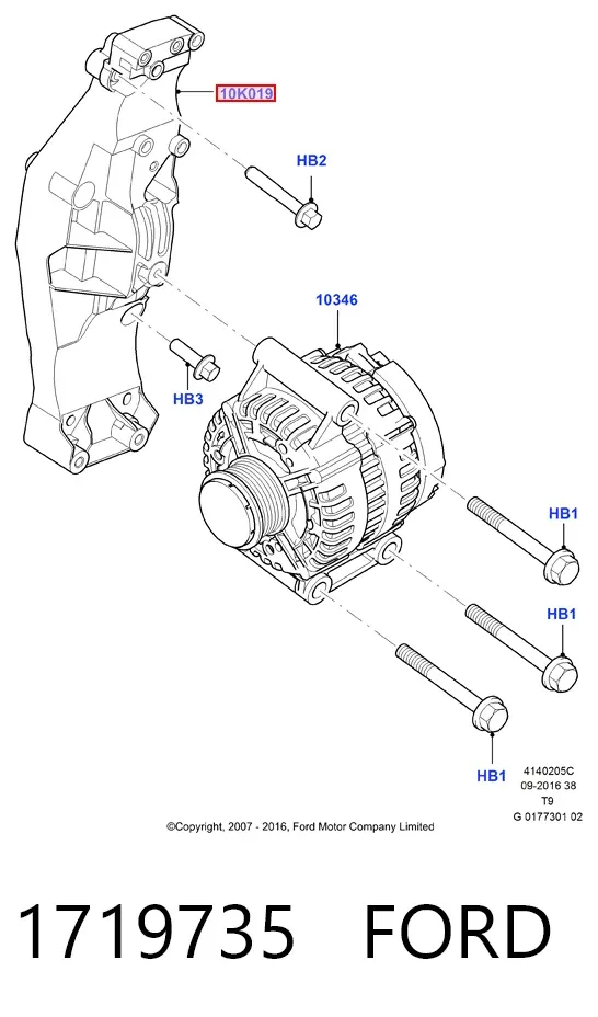 Wspornik alternatora Ford Transit VI