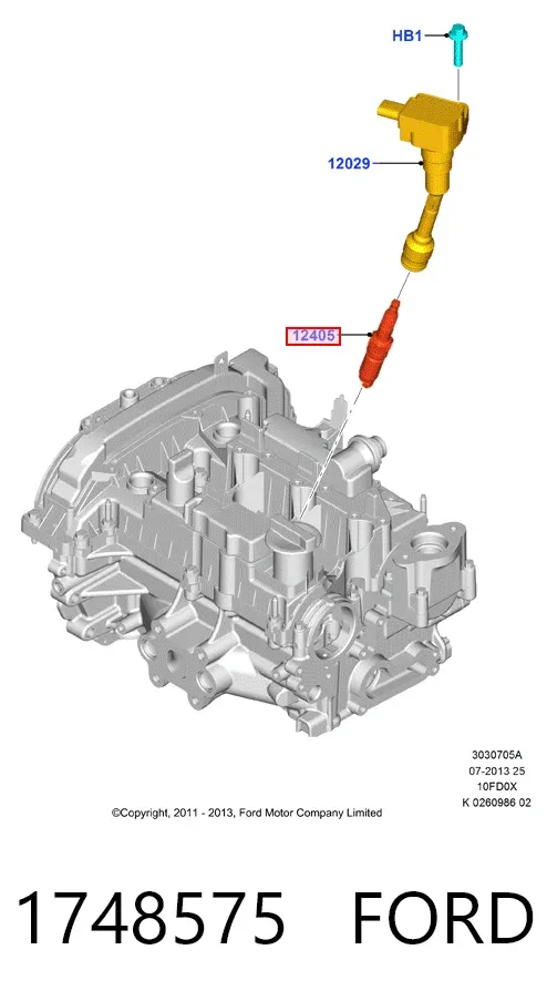 Świeca zapłonowa 1748575 Ford