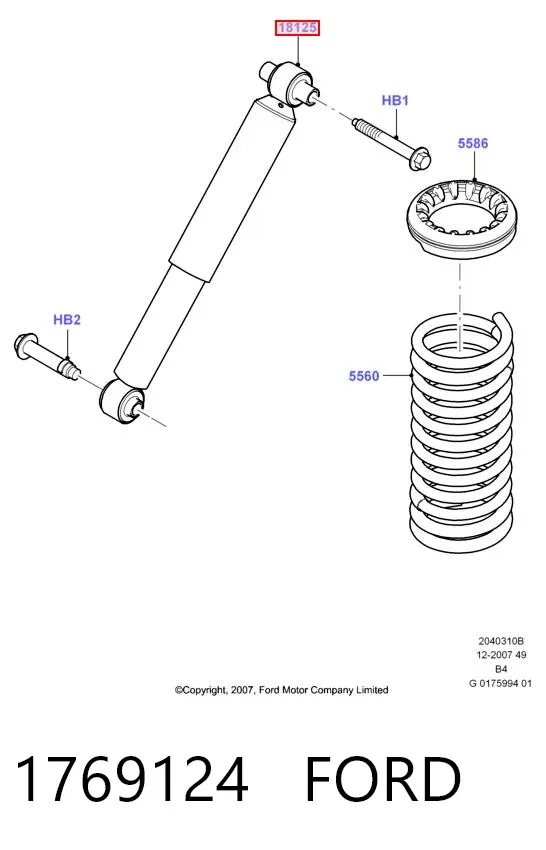 Amortyzator tylny 1769124 Ford