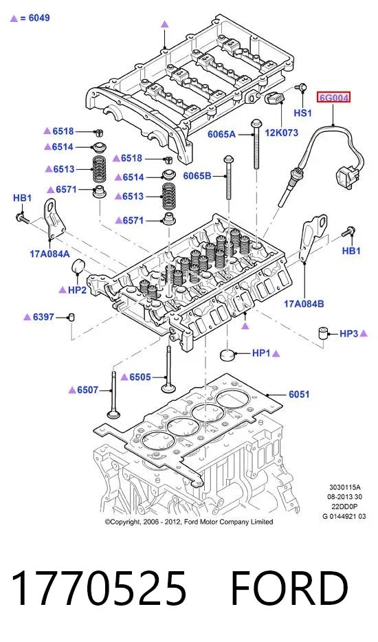 Czujnik temperatury płynu chłodzącego 1770525 Ford