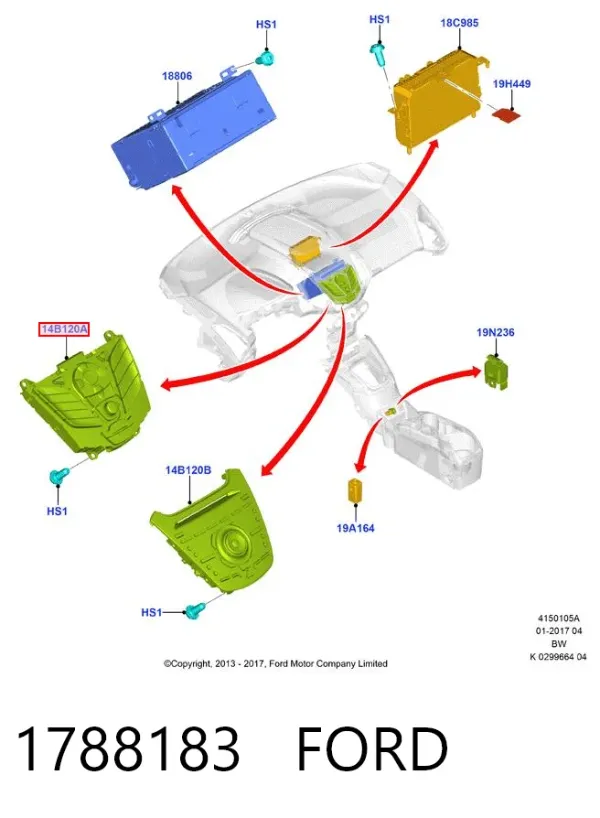 Radioodtwarzacz (radio AM/FM) 1788183 Ford