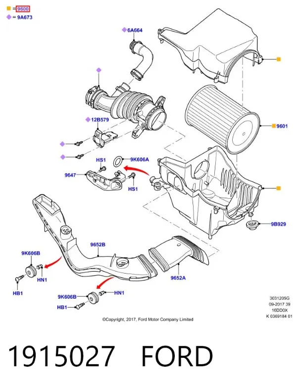Obudowa filtra powietrza Ford C-Max DM2
