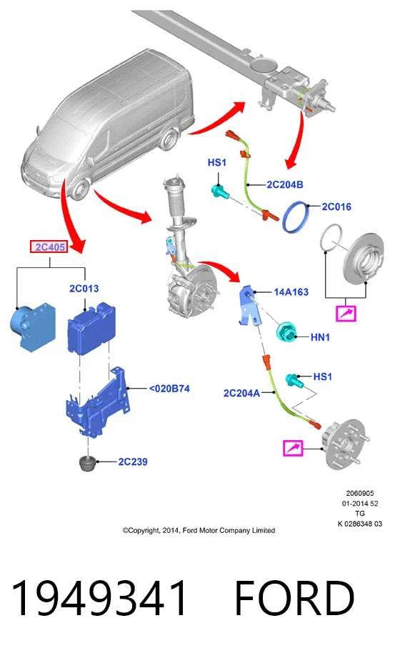 Sterownik ABS  hydrauliczny Ford Transit VII