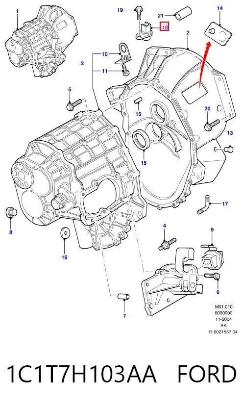 Czujnik prędkości 1C1T7H103AA Ford