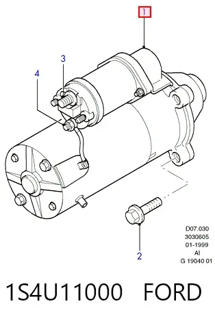 Rozrusznik 1S4U11000 Ford