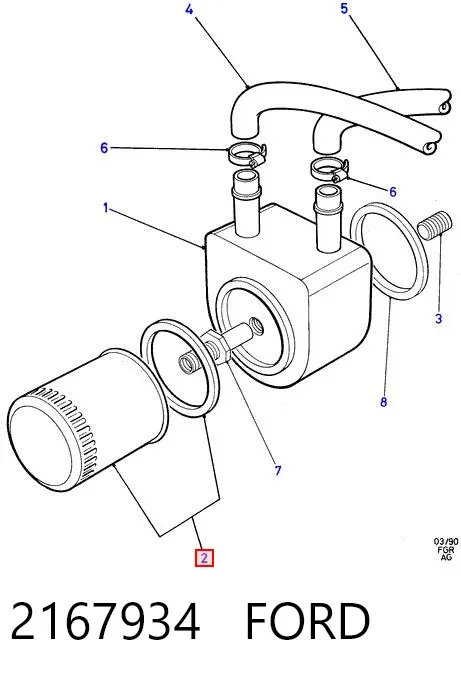 Filtr oleju 2167934 Ford