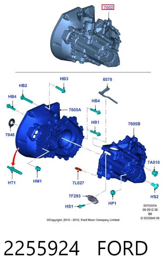 Mechaniczna skrzynia biegów w komplecie Ford Focus III