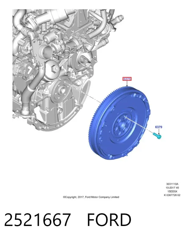 Koło zamachowe silnika Ford Focus IV