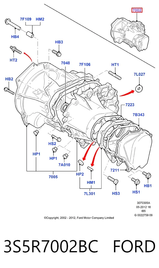 Mechaniczna skrzynia biegów w komplecie Ford Ka RBT