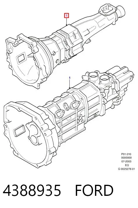 Mechaniczna skrzynia biegów w komplecie Ford Ranger ER