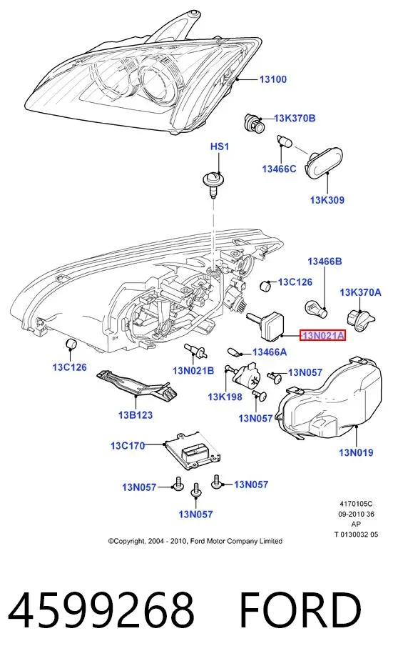 Żarówka ksenonowa 4599268 Ford