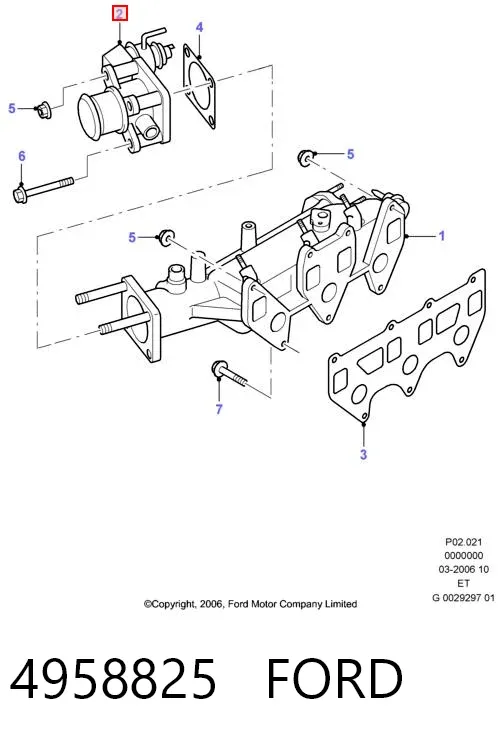 Przepustnica, komplet Ford Ranger ET