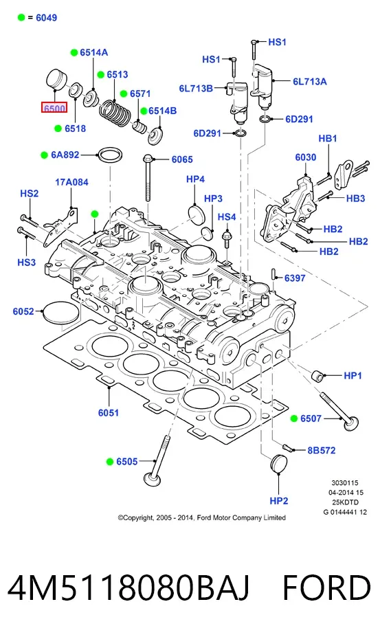 Amortyzator tylny 4M5118080BAJ Ford