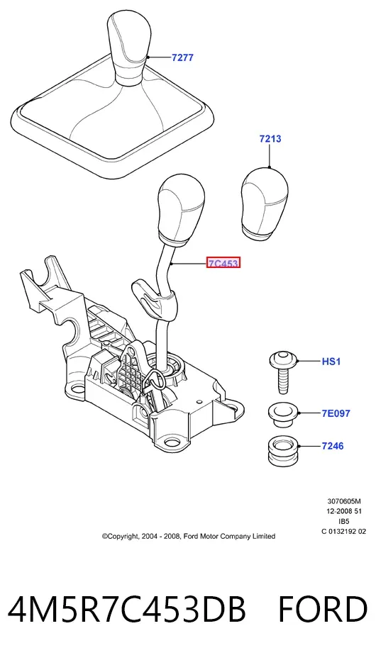 Mechanizm zmiany biegów (cięgno) Ford Fiesta Mk5