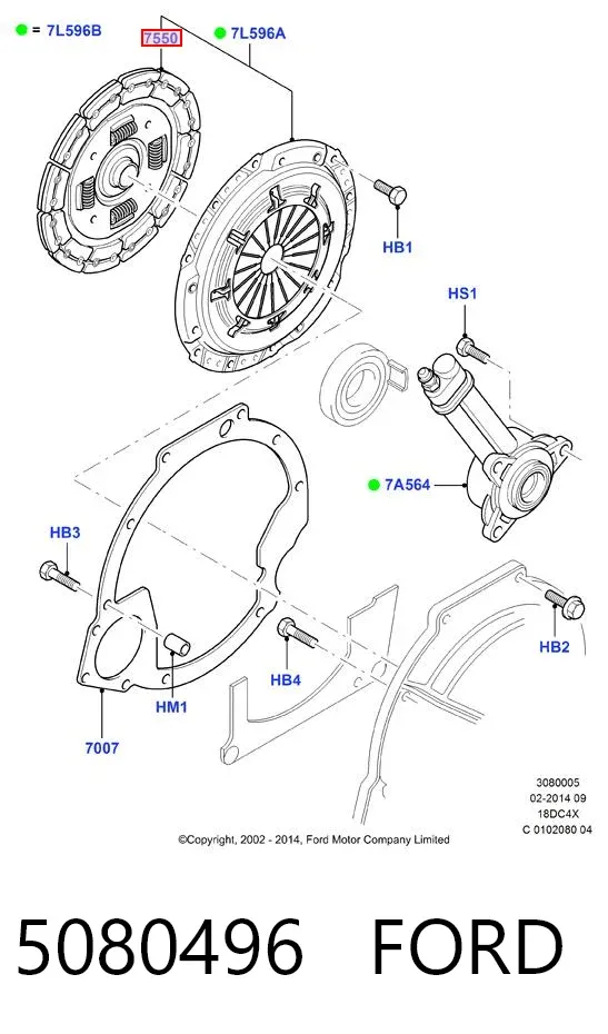 Tarcza sprzęgła Ford Connect TOURNEO