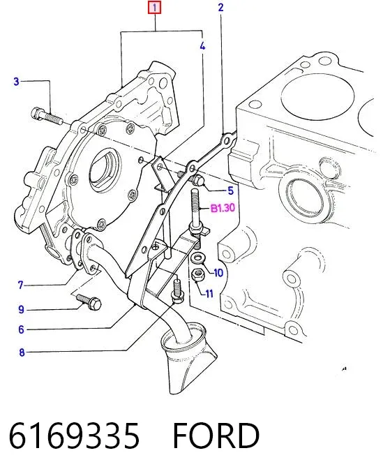 Pompa oleju 6169335 Ford